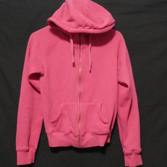 URBAN BEHAVIOR | medium | Pink Full Zip-Hooded Sweatshirt / Hoodie | Pockets - Picture 1 of 15